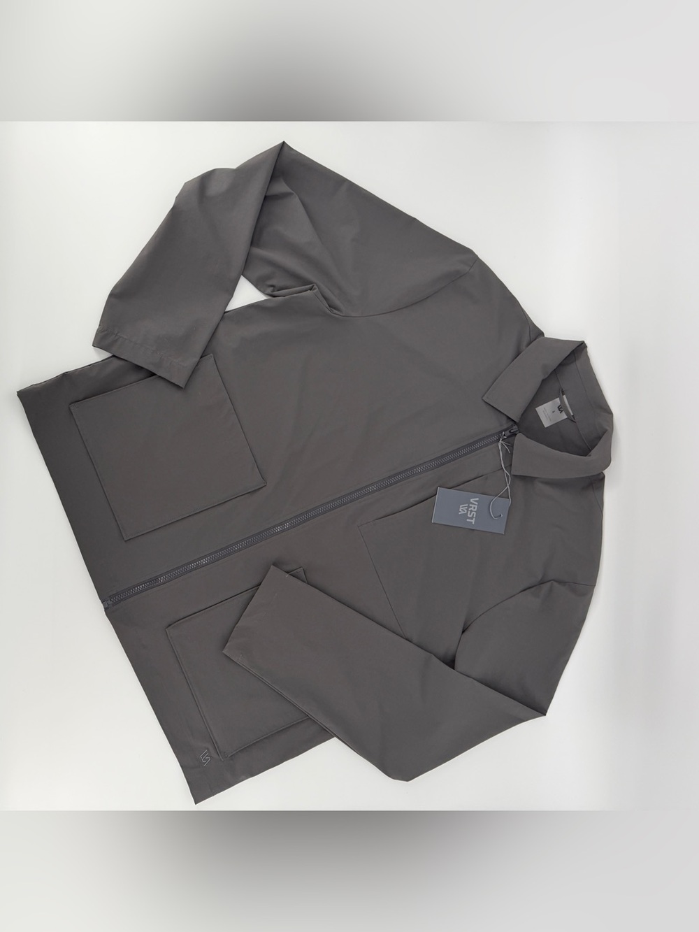 VRST - Men's Lightweight Zip-Front Jacket in Dark Gray